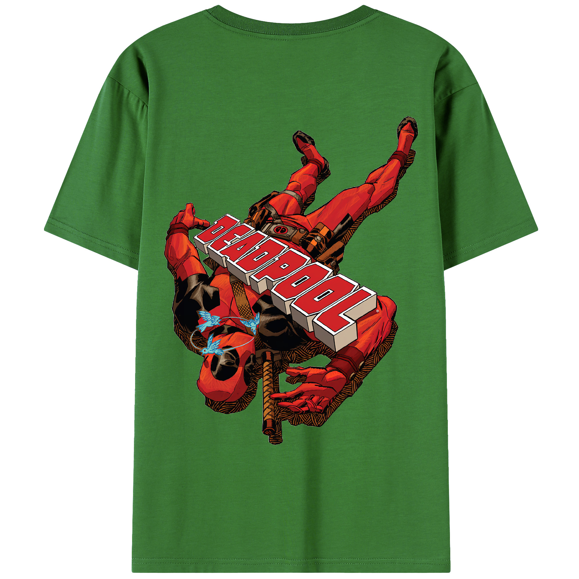 （画像用） Deadpool デッドプール レディース半袖Tシャツ(バックプリント)